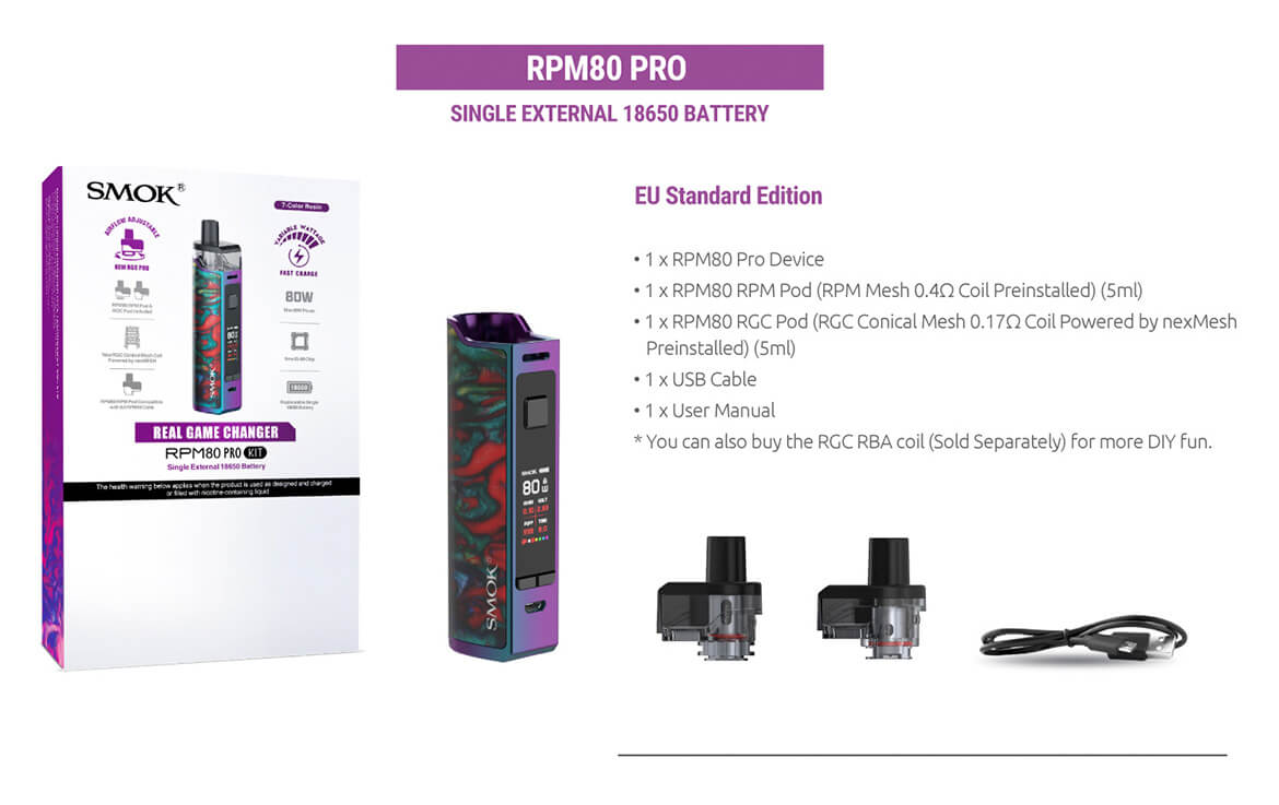 Smok RPM80 Pro Pod Mod 12